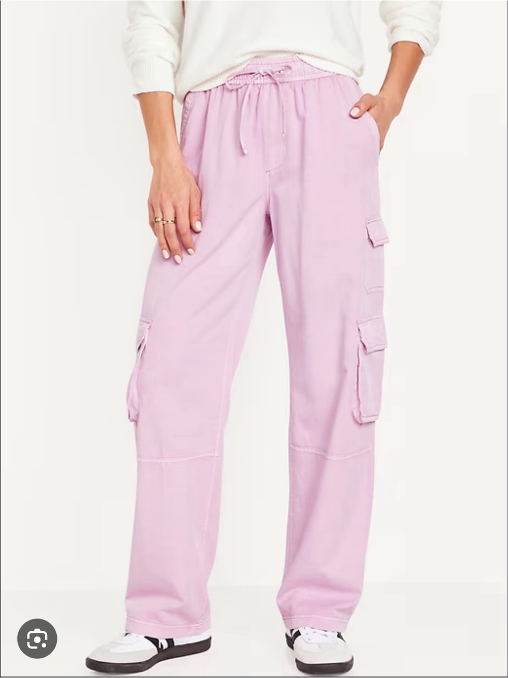 Old Navy Mid Rise Wide Leg Cargo Pants XL